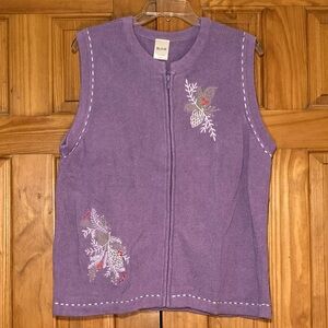 NWOT Blair Sweater Vest Full Zip Size L
